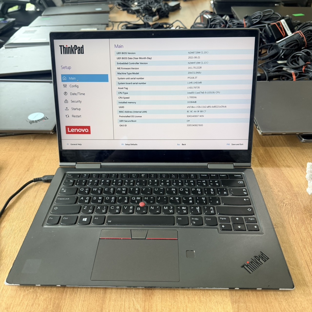 Lenovo ThinkPad X1 Yoga Gen 5 Intel Core i5-10310U 16GB RAM Used