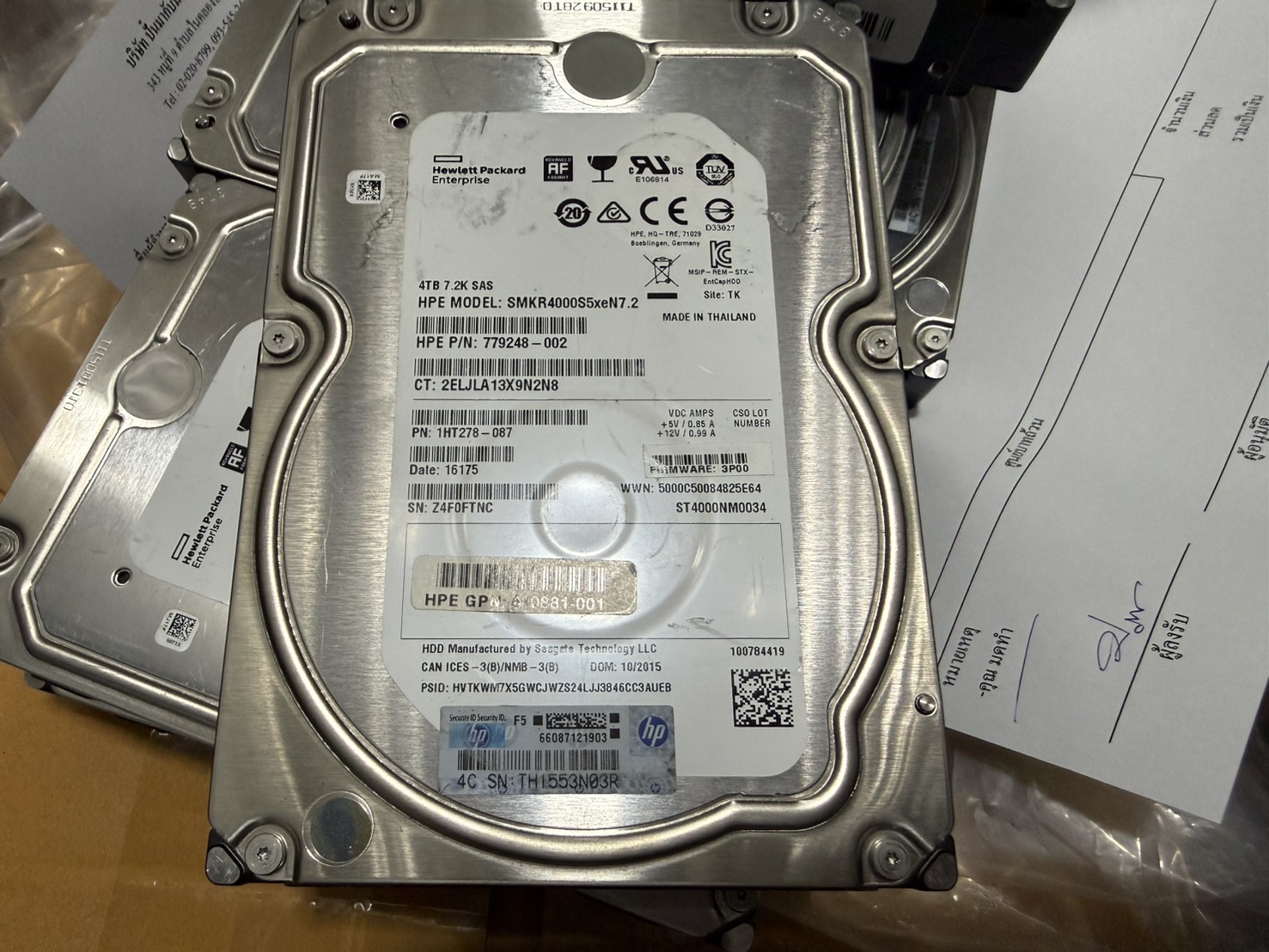 HP 4TB SAS 3.5 6Gbps 7200RPM HDD