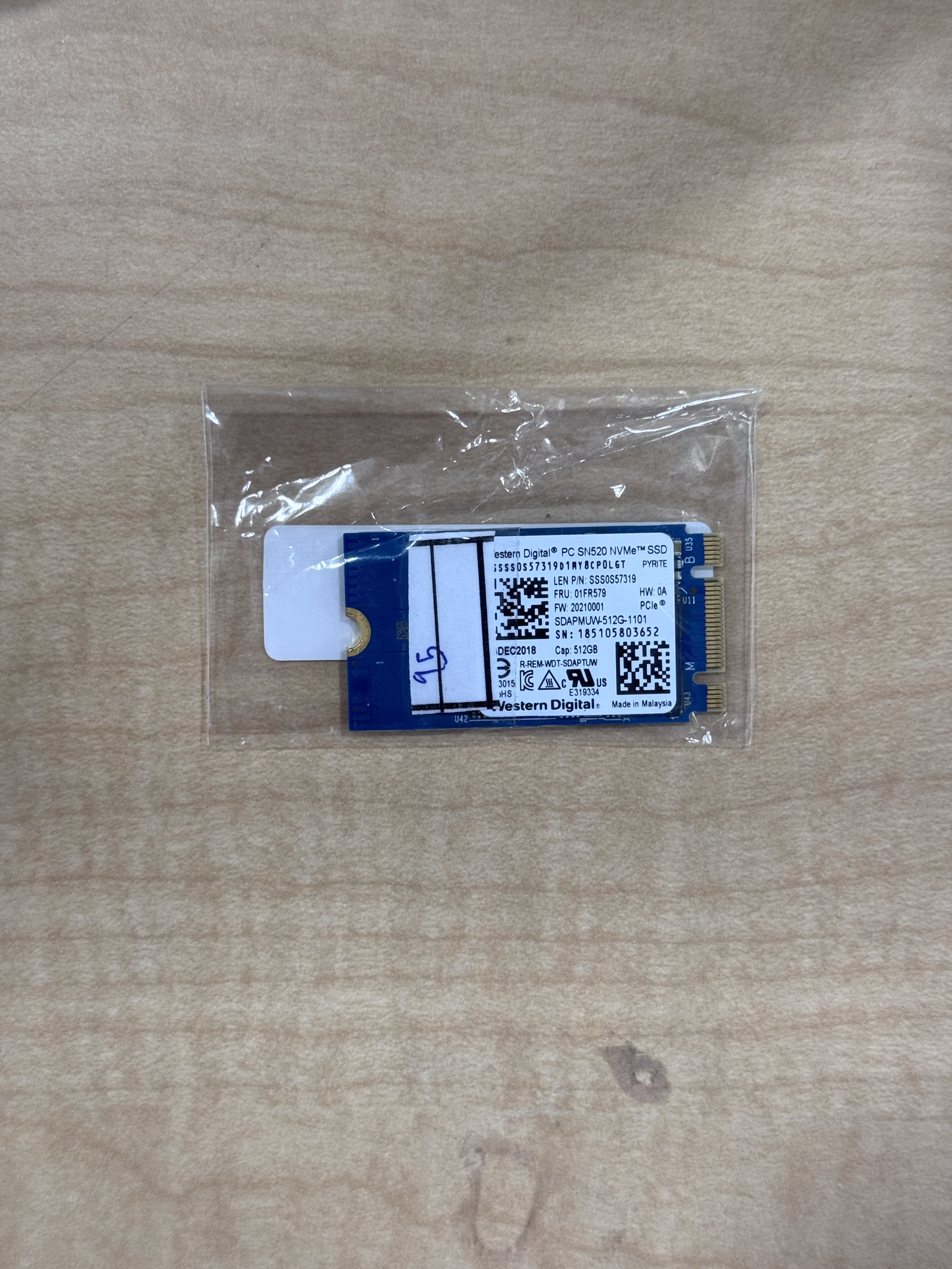 WD SN520 SSD 512GB M.2 NVMe