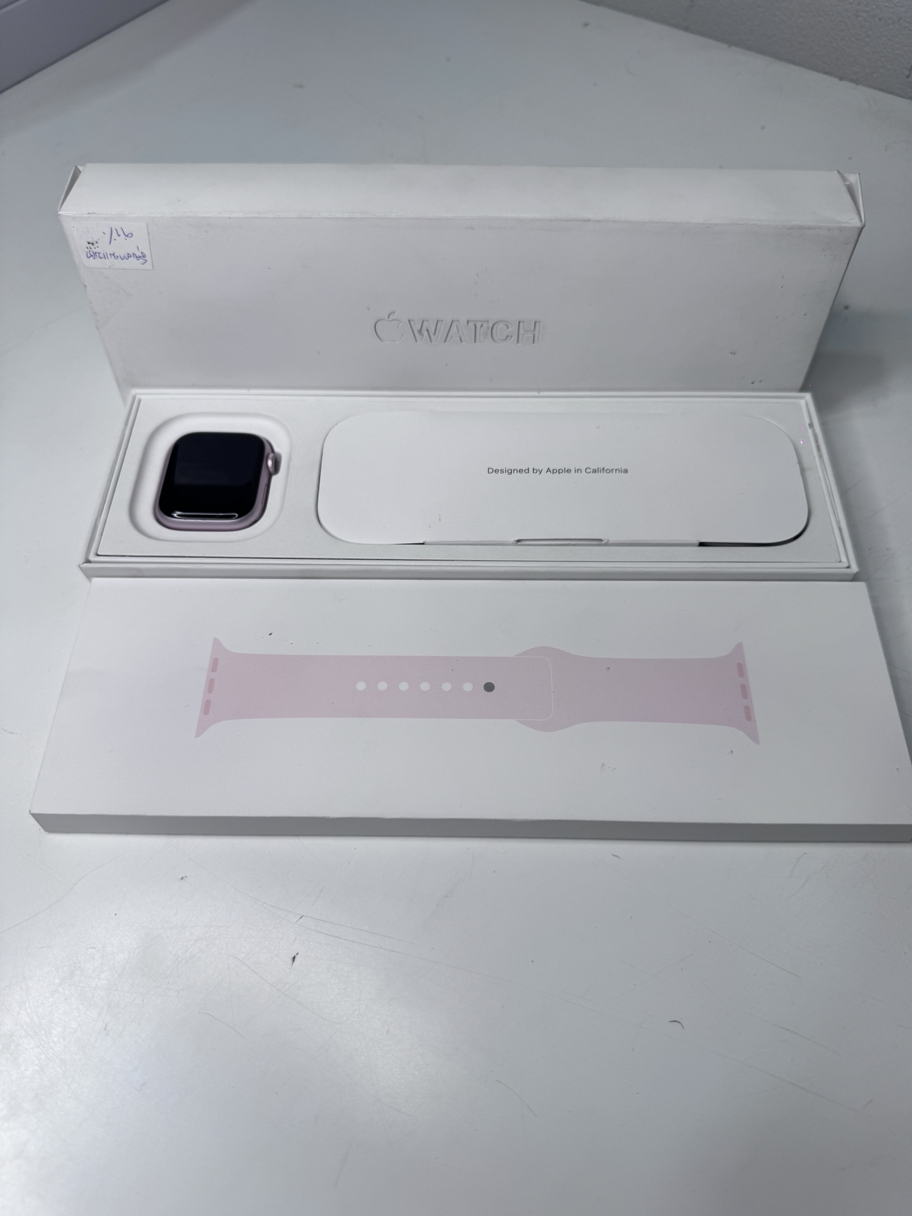 Apple Watch Series 9 41mm Pink Aluminum Case with Pink Sport Band