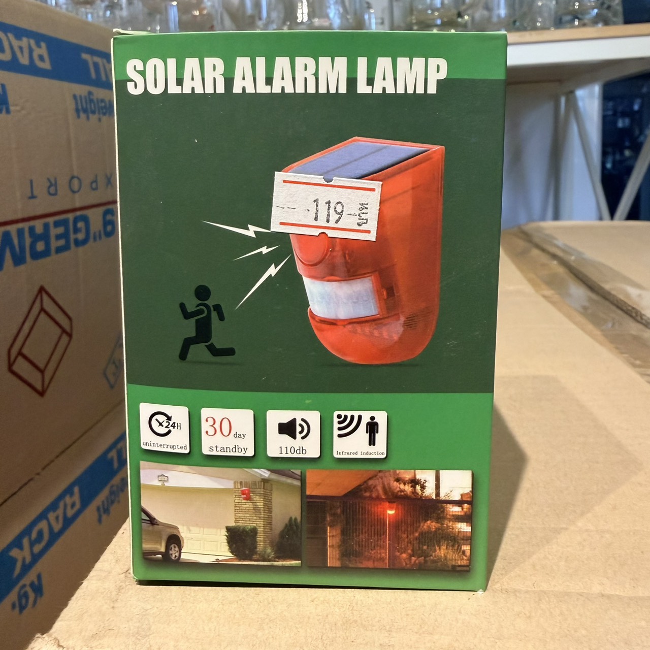 สัญญาณเตือนภัย IP5ไซเรนแบบมีไฟ รุ่น Solar Alarm L