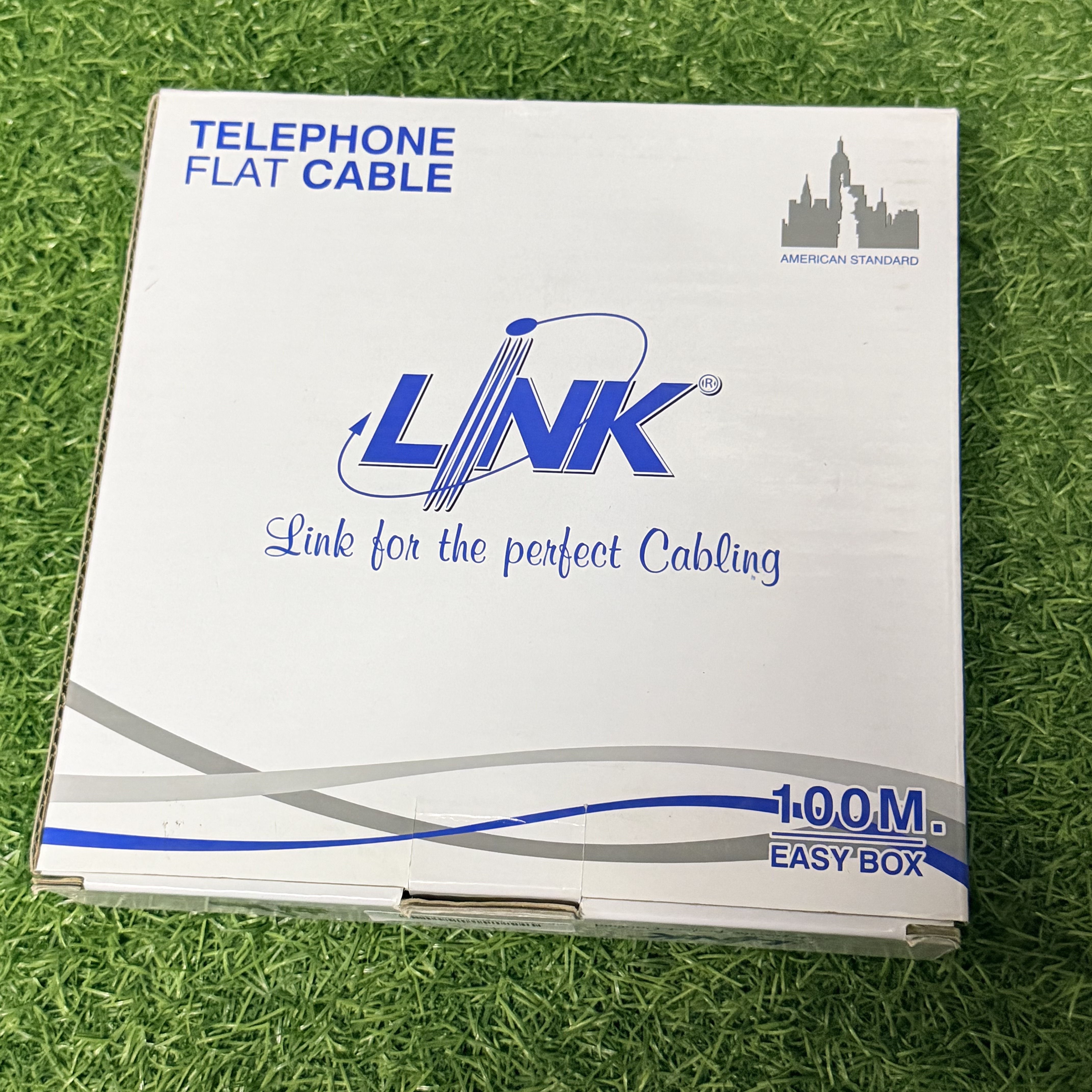 LINK FLAT Telephone สายโทรศัพท์ 100M/Box (รุ่น UL-0054)