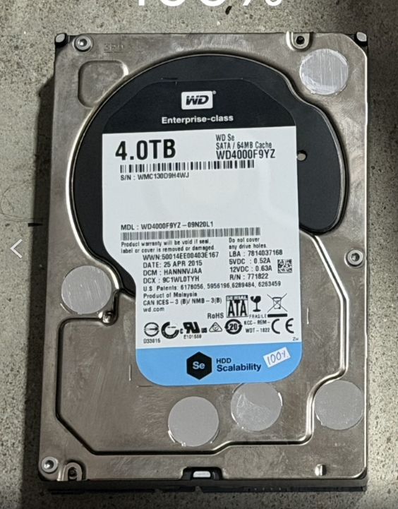 ขาย harddisk wd back 4 TB
