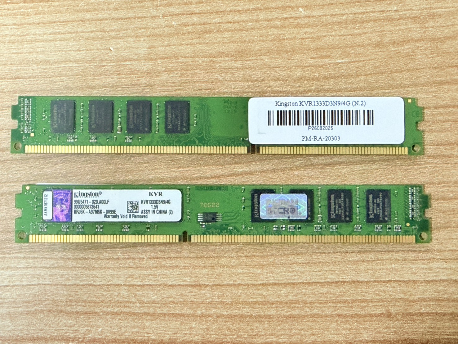 ขาย Ram Kingston KVR1333D3N9/4G