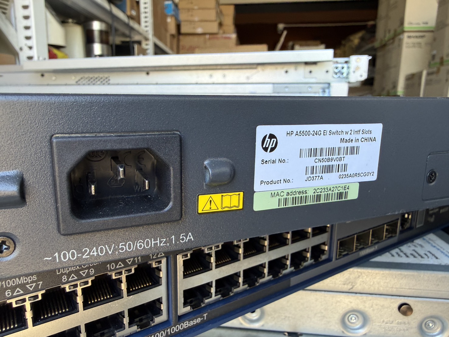 ขาย HP A5500-24G EI Switch (JD377A) รูปที่ 5