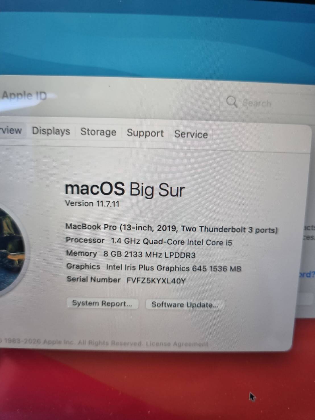 ขาย macbook pro 2019 13" i5  8/256 รูปที่ 4