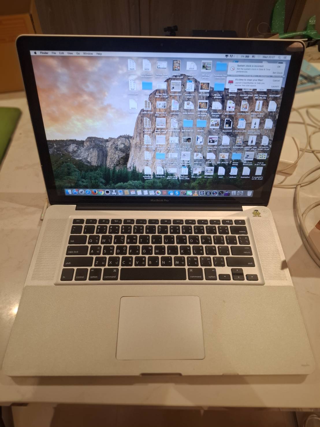 ขาย MacBook Pro 15 นิ้ว รุ่นปลายปี 2011 แบตบวมดันทัชเพจ แบตเสื่อม ไม่ติดไอคาว