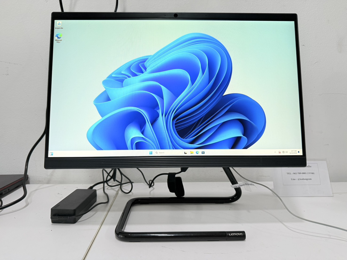 All-in-One Lenovo Ideacentre A340-22ICK (i5-9400T/8GB/SSD 256GB/HDD 1TB) + adapter จอเหลือง