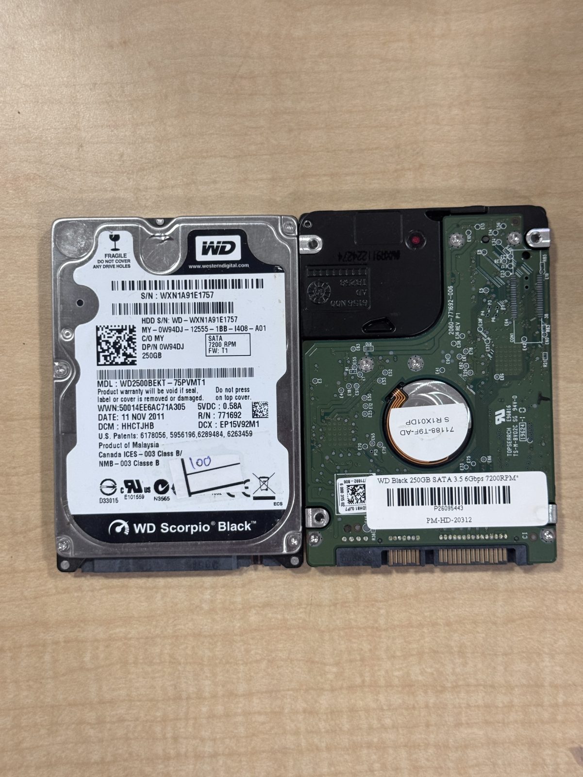 ขาย WD Black 250GB SATA 3.5 6Gbps 7200RPM" รูปที่ 2