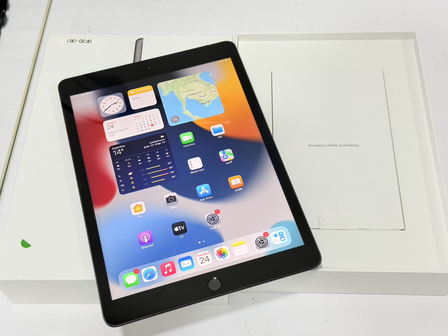 ขาย Apple iPad 8 128GB (WiFi+Cellular) ไม่มีสายชาร์จ สุขภาพแบต 92%