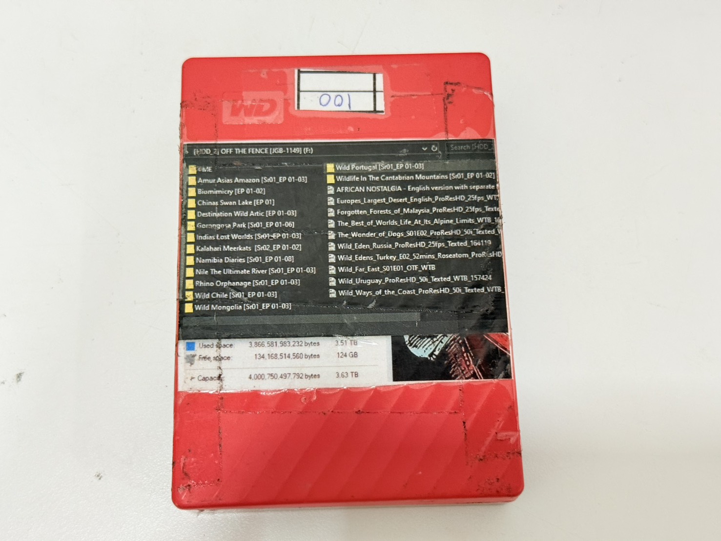 ขาย ฮาร์ดดิสก์พกพา WD My Passport  4TB External (Red)