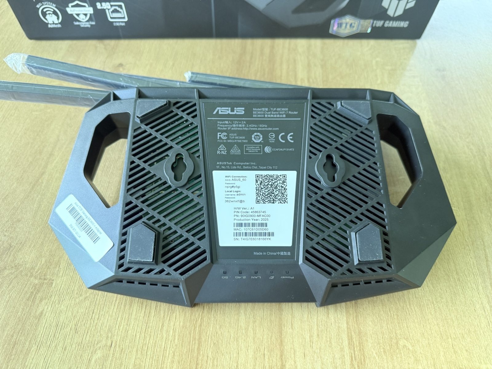 ขาย Asus TUF Gaming BE3600 + Adapter รูปที่ 5