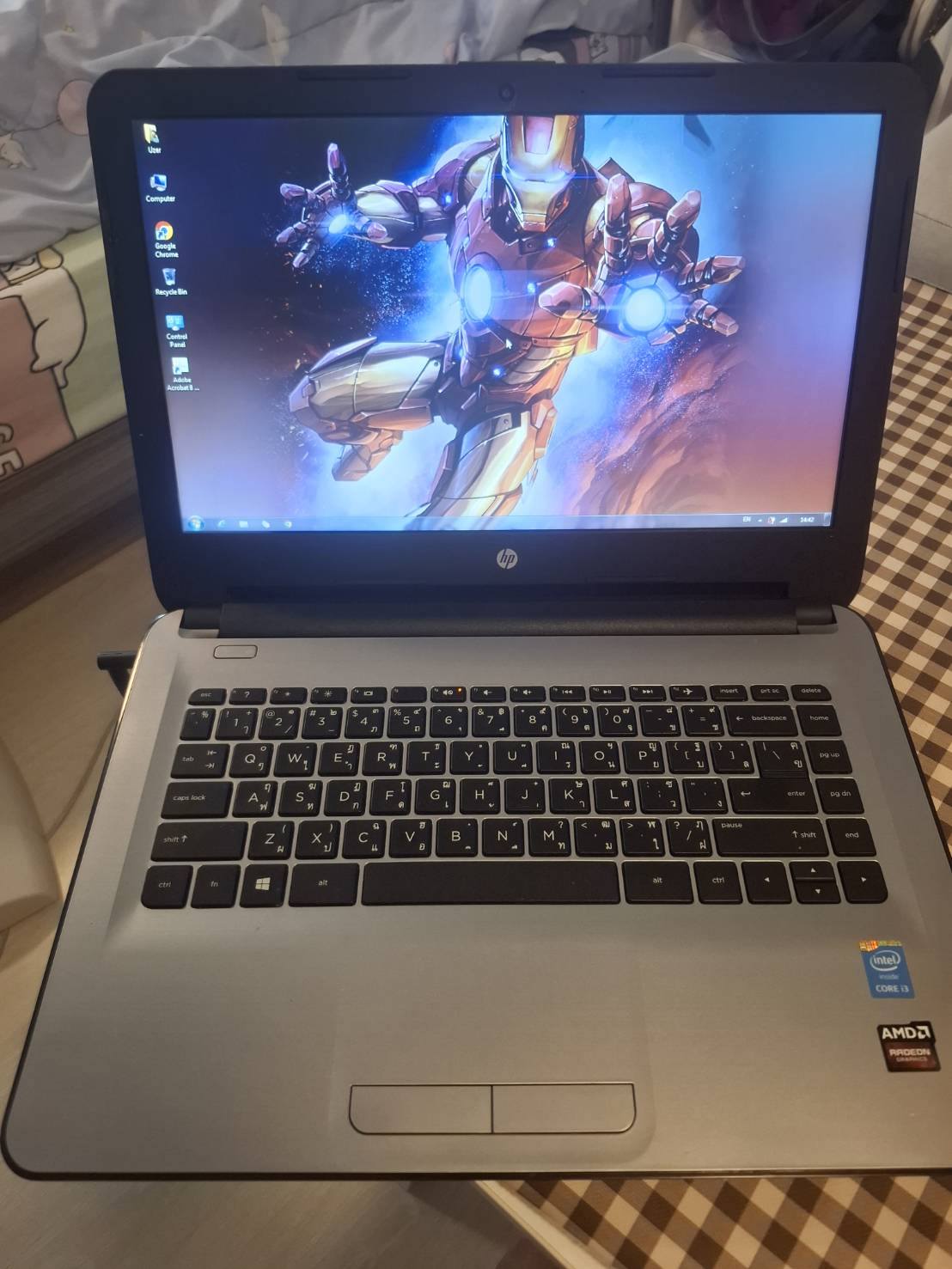 ขาย notebook hp แบตเสีย จอมีตำหนิ