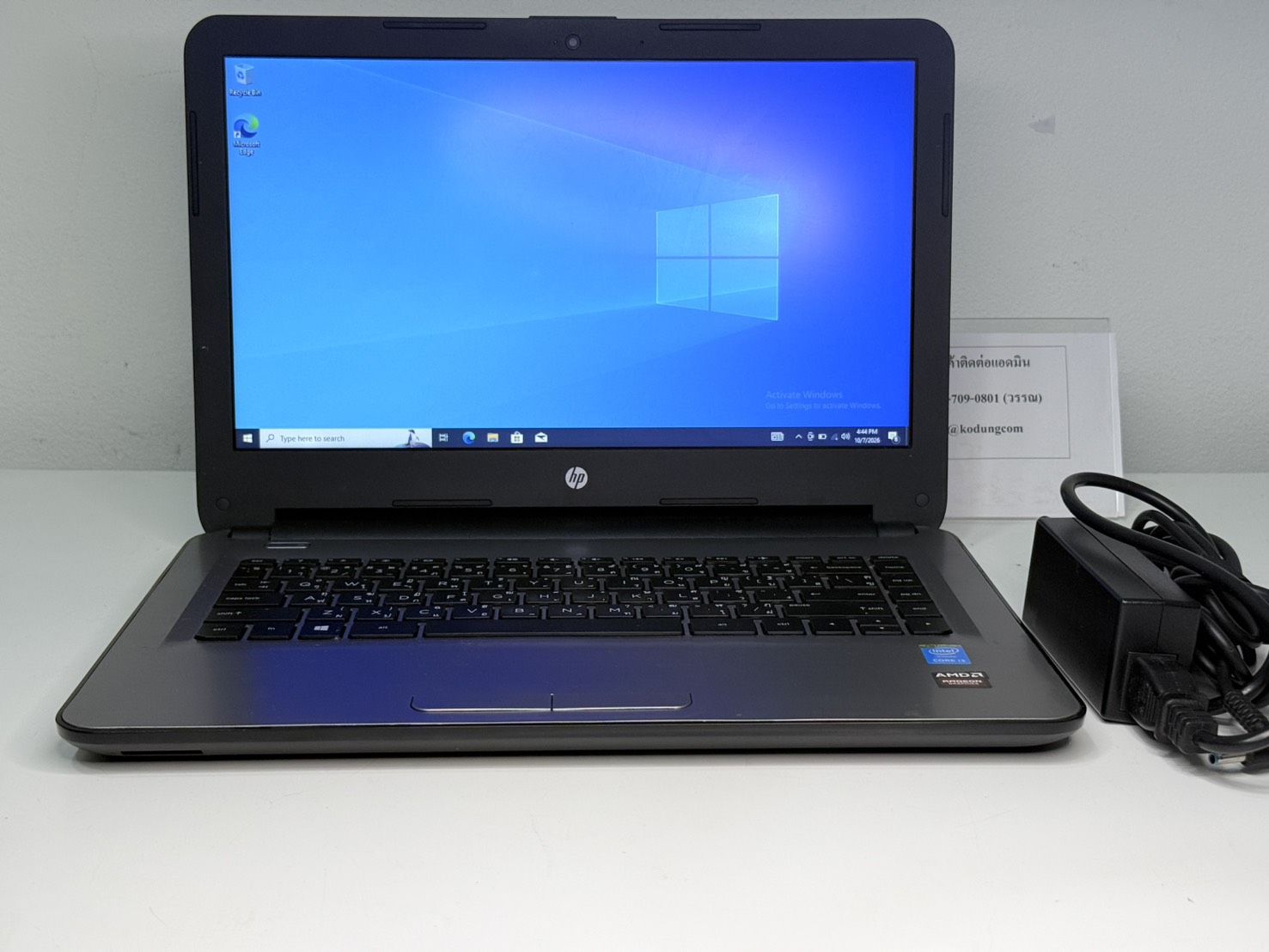 ขาย HP 14-am003TX (i3-5005U/4GB/HDD 1TB/R5 M330 2GB) +Adapter จอมีรอย panel ด่าง