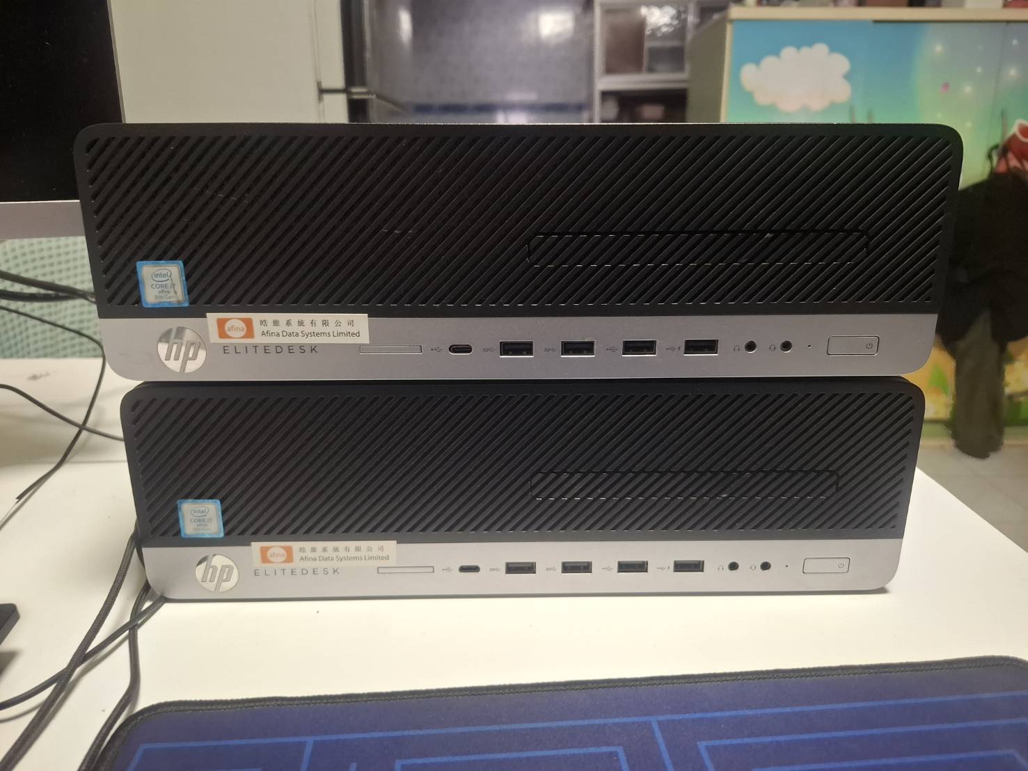 ขาย hp elitedesk i7-8700 ram 8GB ssd 512GB