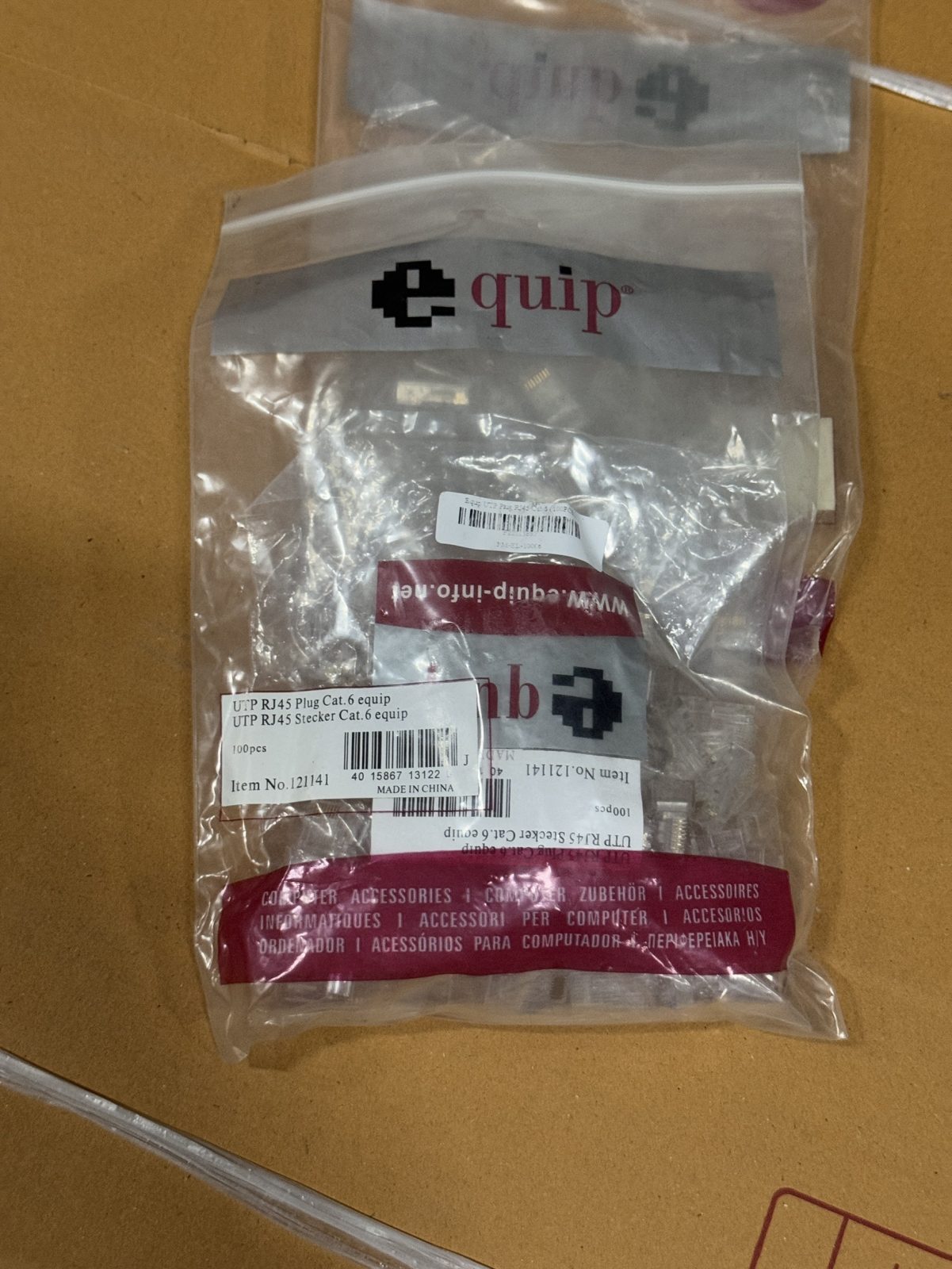 ขาย Equip UTP Plug RJ45 Cat.6 (100PCS.)