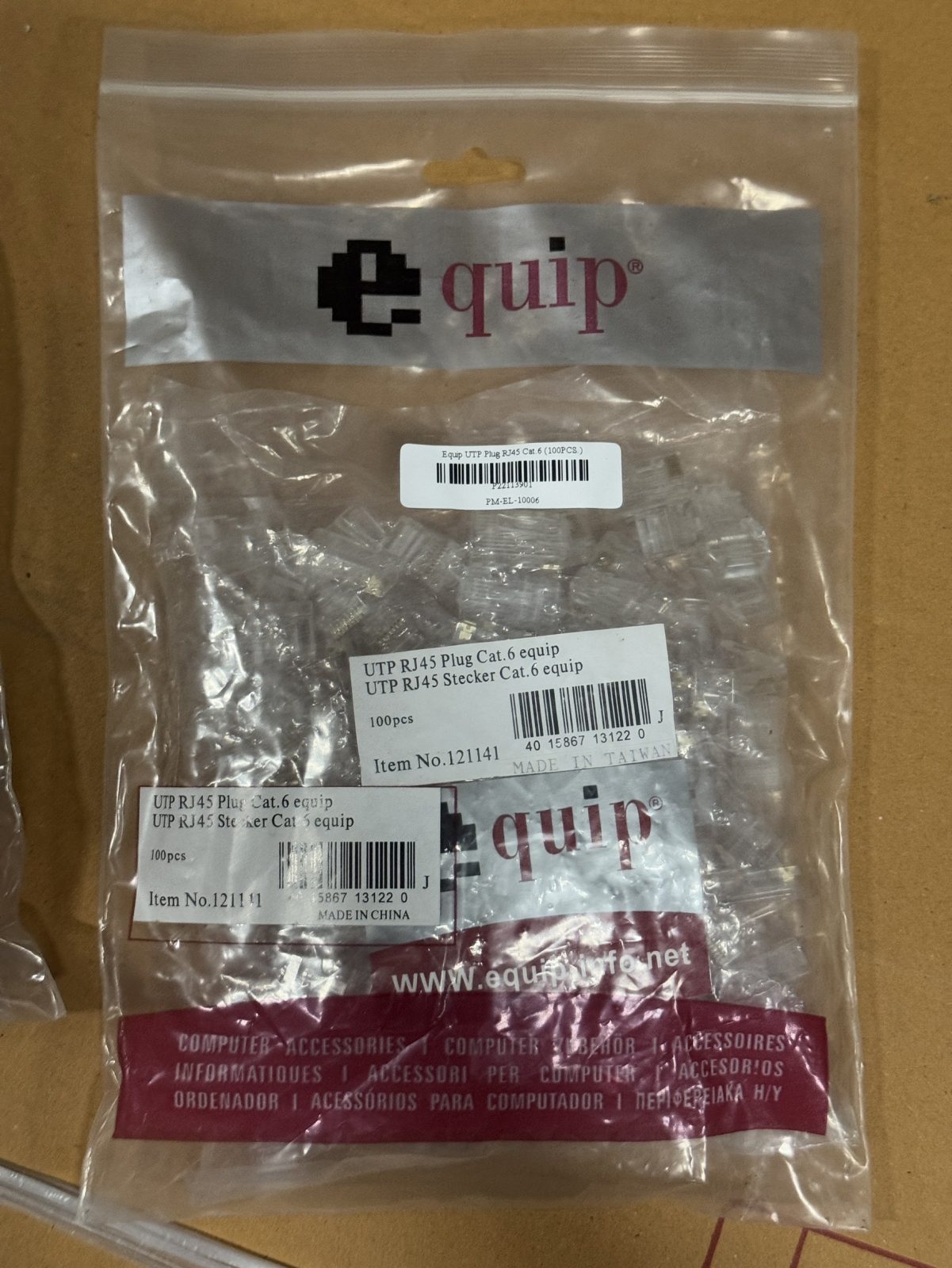 ขาย Equip UTP Plug RJ45 Cat.6 (100PCS.) รูปที่ 2