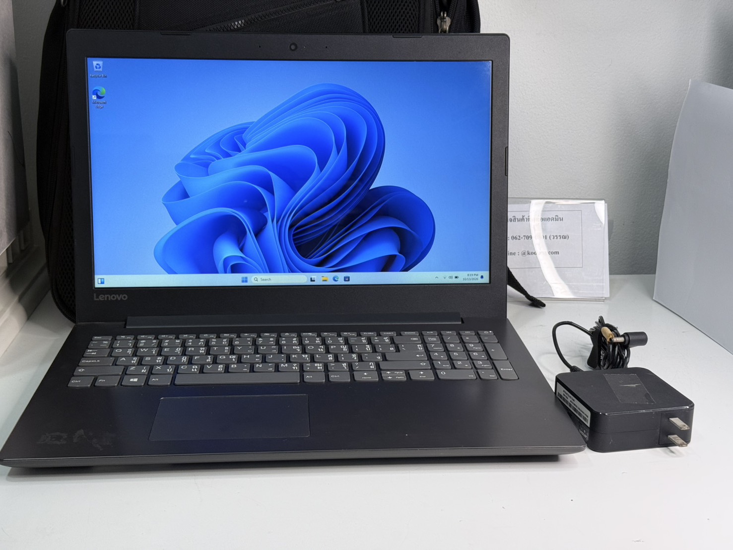 ขาย Lenovo Ideapad 330-15IKB(i5-8250U/4GB/HDD 1TB/AMD 530 2GB) +Adapter+กระเป๋า สุขภาพแบตเตอรี่ 73%