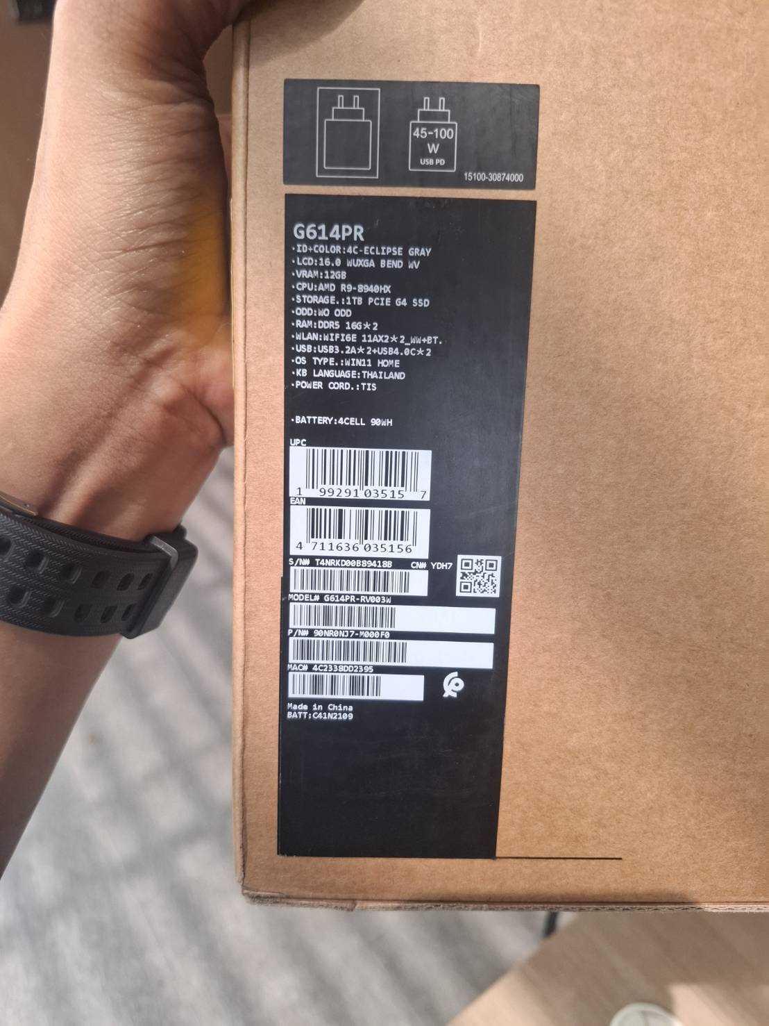 ขาย Notebook ASUS ROG STRIX G16 G614PR-TS113W รูปที่ 11