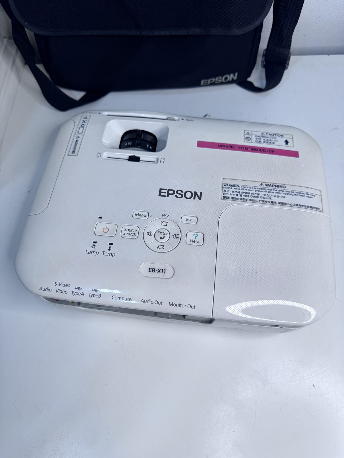 ขาย Epson EB-X11+กระเป๋า *** ไม่มี  Remote ขอบชมพู รูปที่ 2