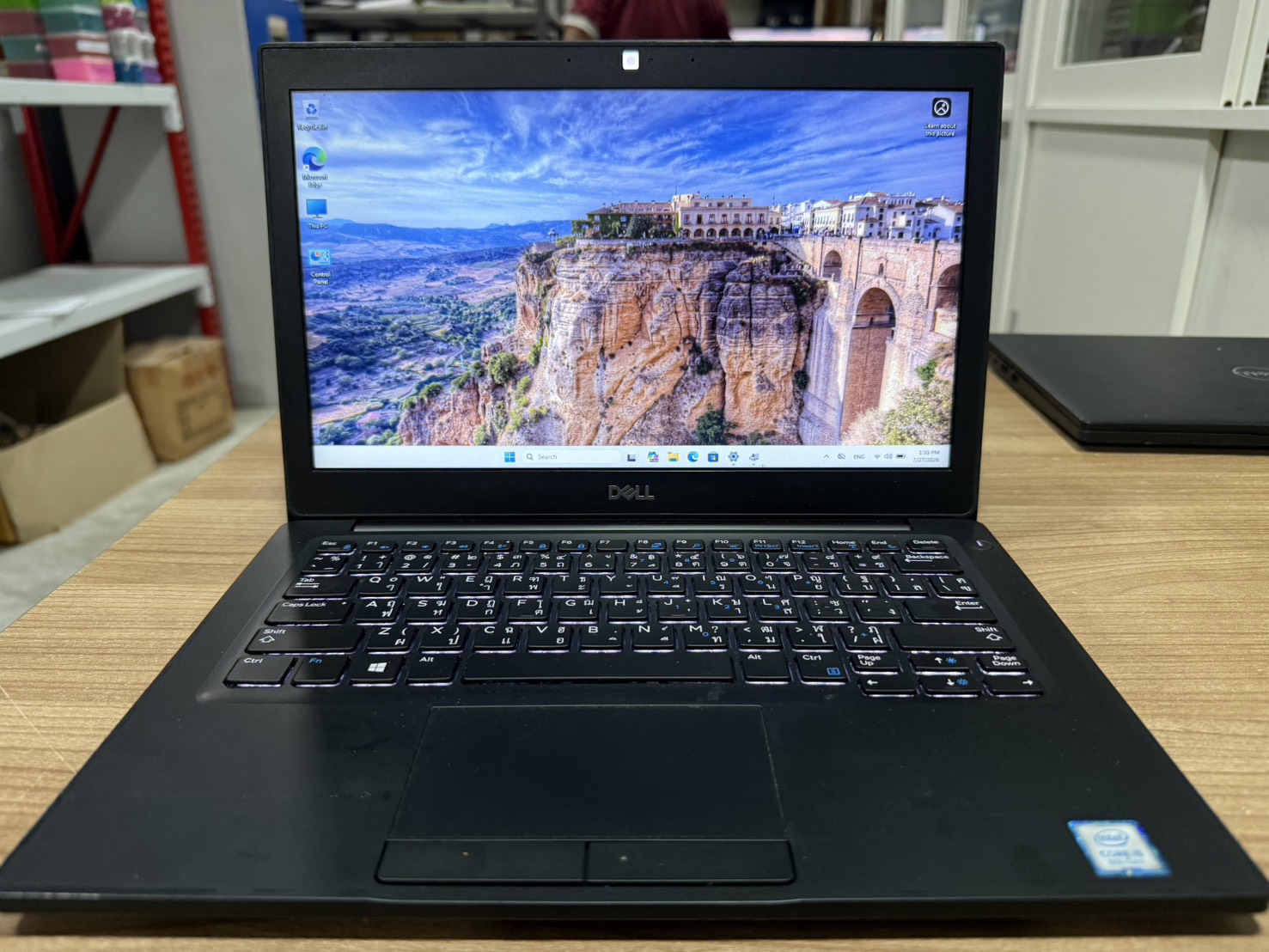 ขาย Dell Latitude 7290 (CPU i5-8250U Ram 16GB SSD 512GB Windows 11) + Adapter สุขภาพแบต 80% ขอบย่างเสื่อม