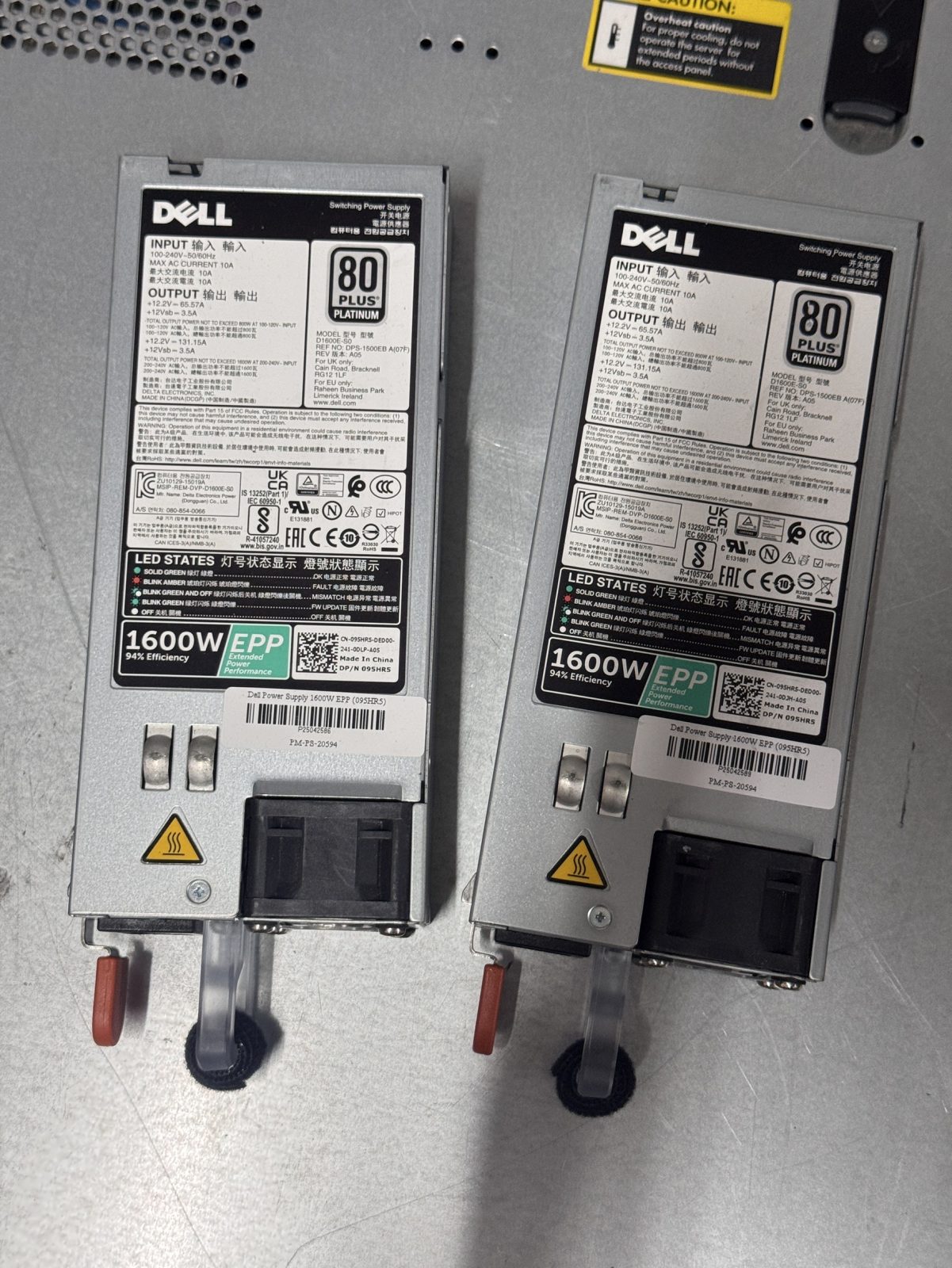 ขาย Dell Power Supply 1600W EPP (095HR5)  สำหรับ server