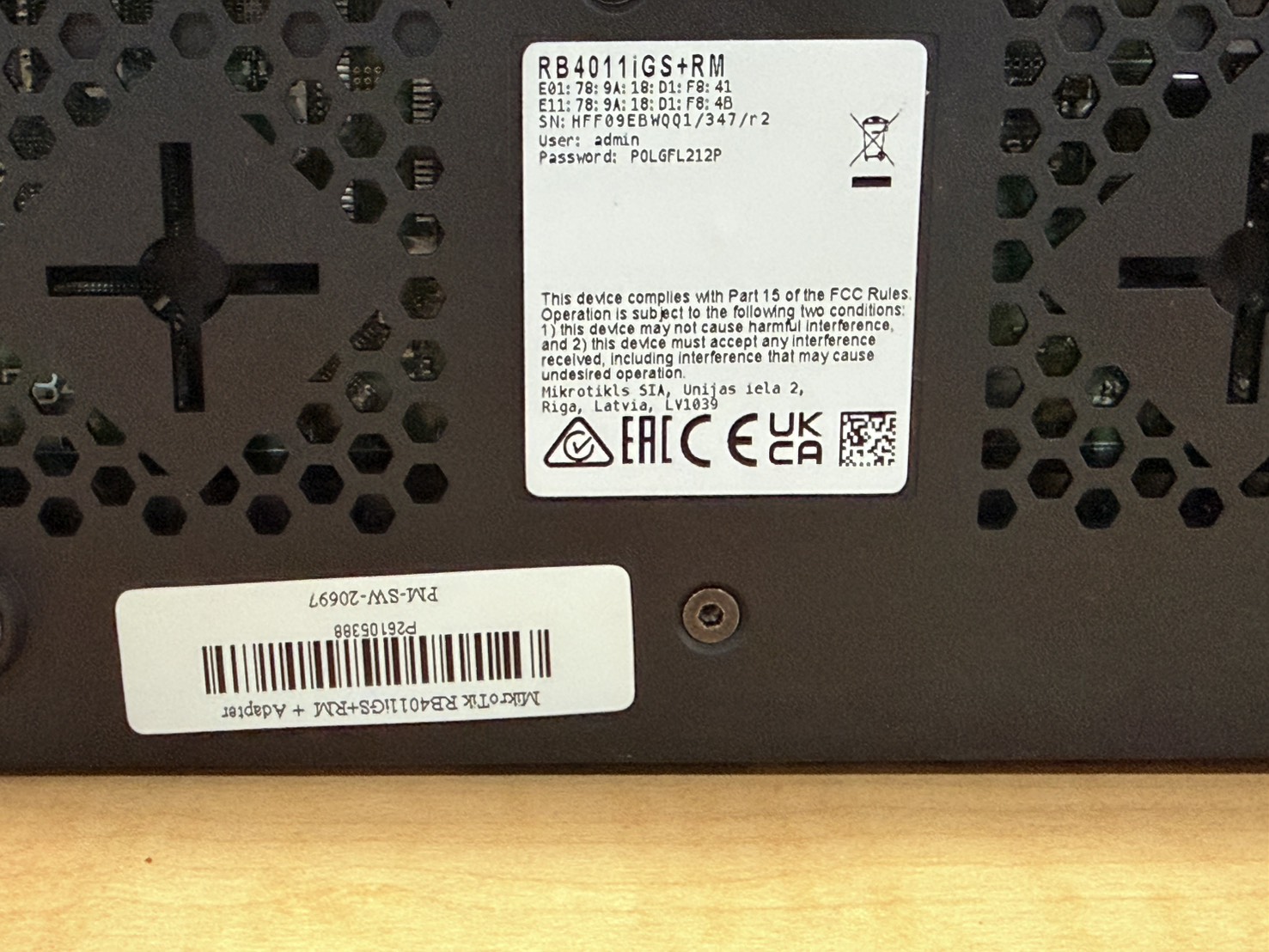 ขาย MikroTik RB4011iGS+RM  + Adapter รูปที่ 5