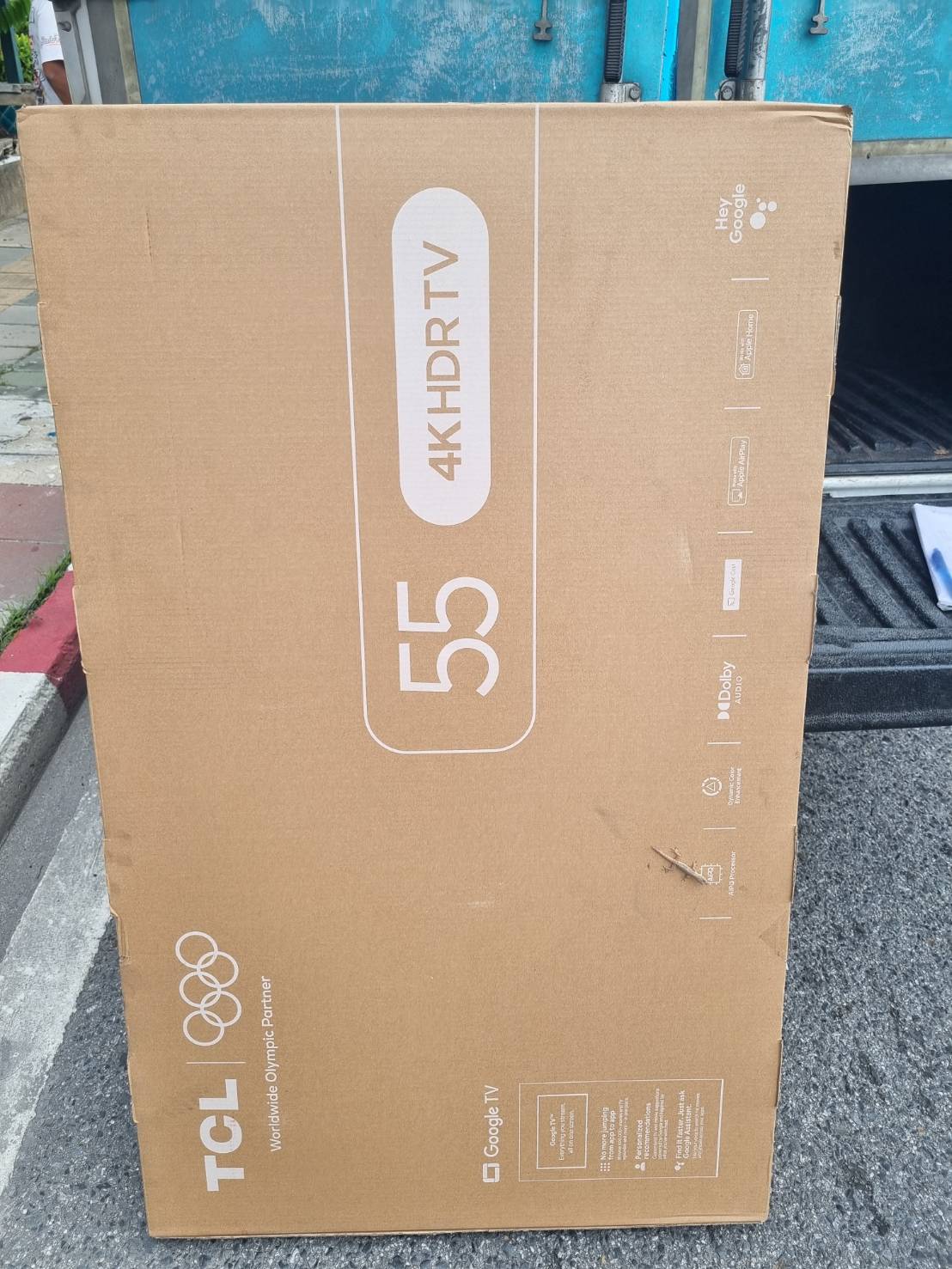ขาย สมาร์ททีวี TCL ขนาด 55 นิ้ว ความละเอียด 4K HDR ระบบปฏิบัติการ Google TV  ของใหม่ ไม่แกะ