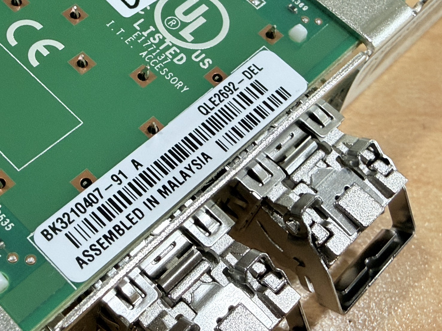 ขาย Dell QLogic QLE2692 Dual Port 16Gb Fibre Channel HBA รูปที่ 5
