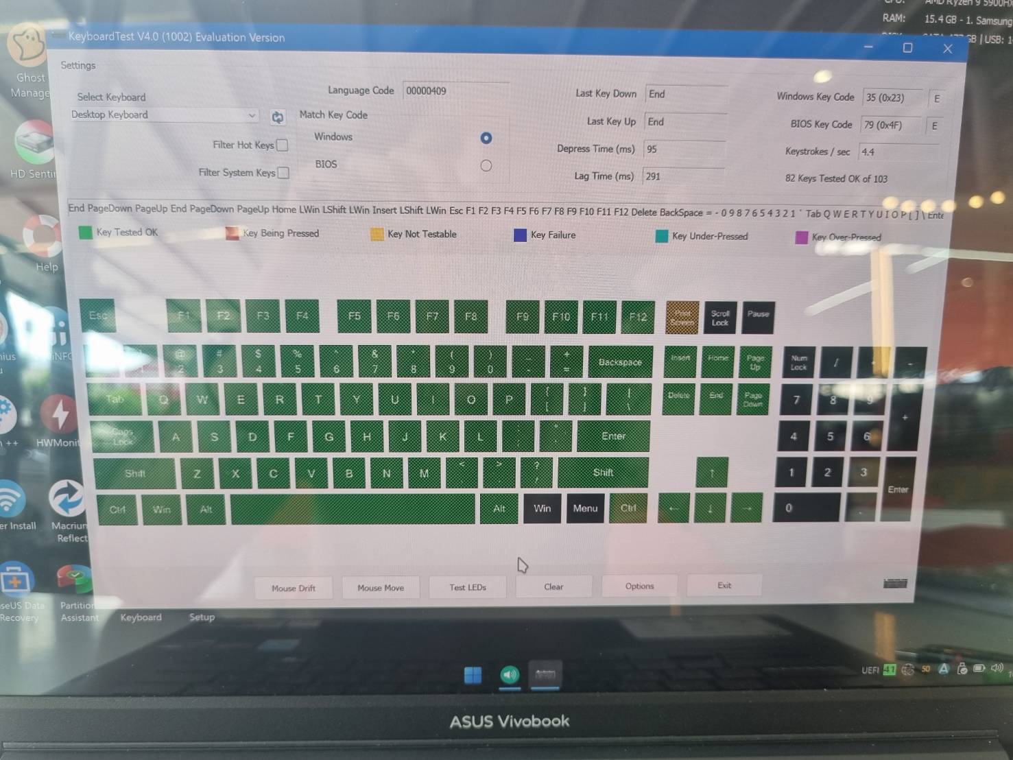 ขาย notebook vivobook amd Ryzen9 5900 Ram 16GB SSD 512GB รูปที่ 7